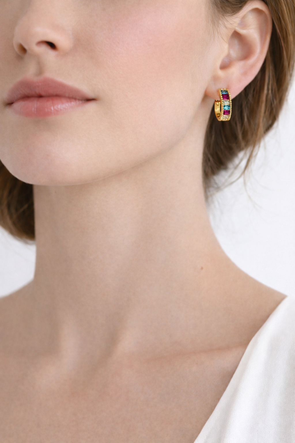 Bunte Eleganz Creolen