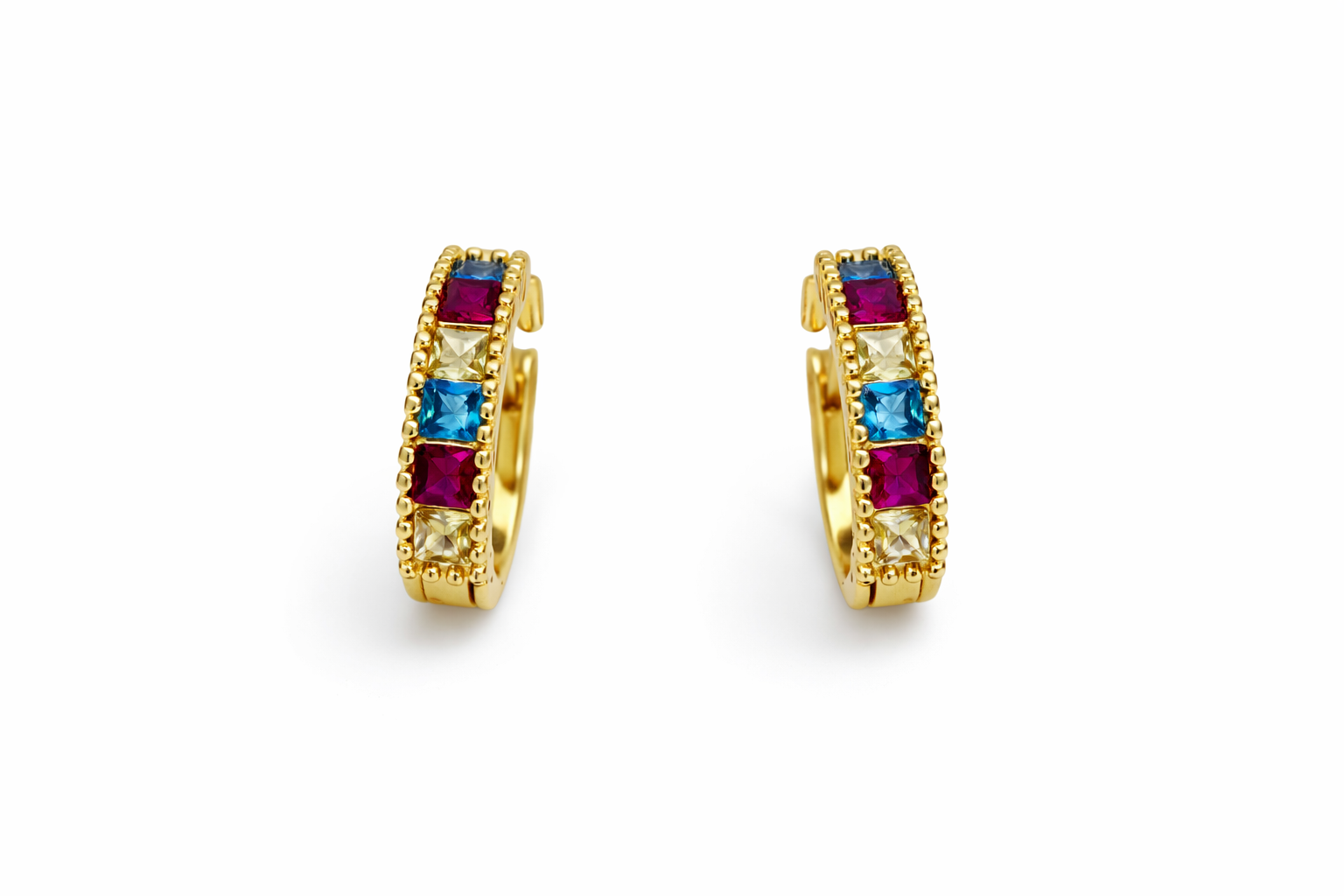 Bunte Eleganz Creolen