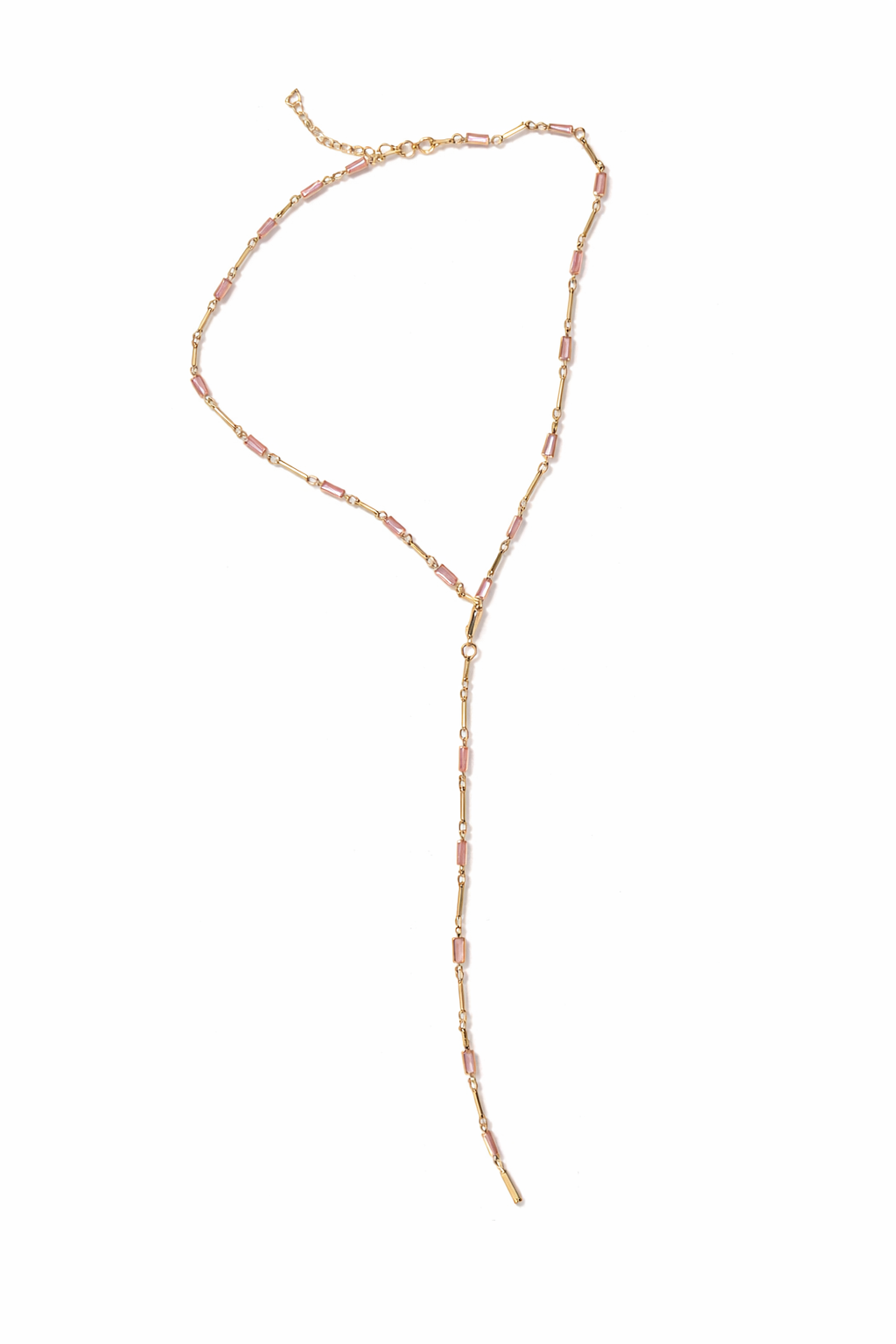 Pink Diamanten Y-Kette