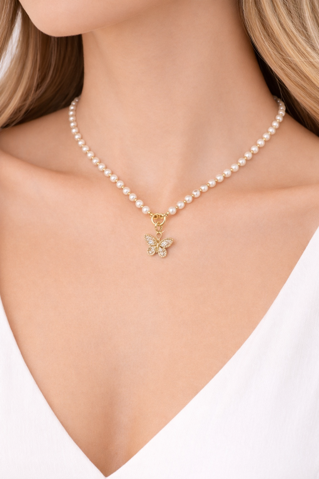 Perlenkette Schmetterling